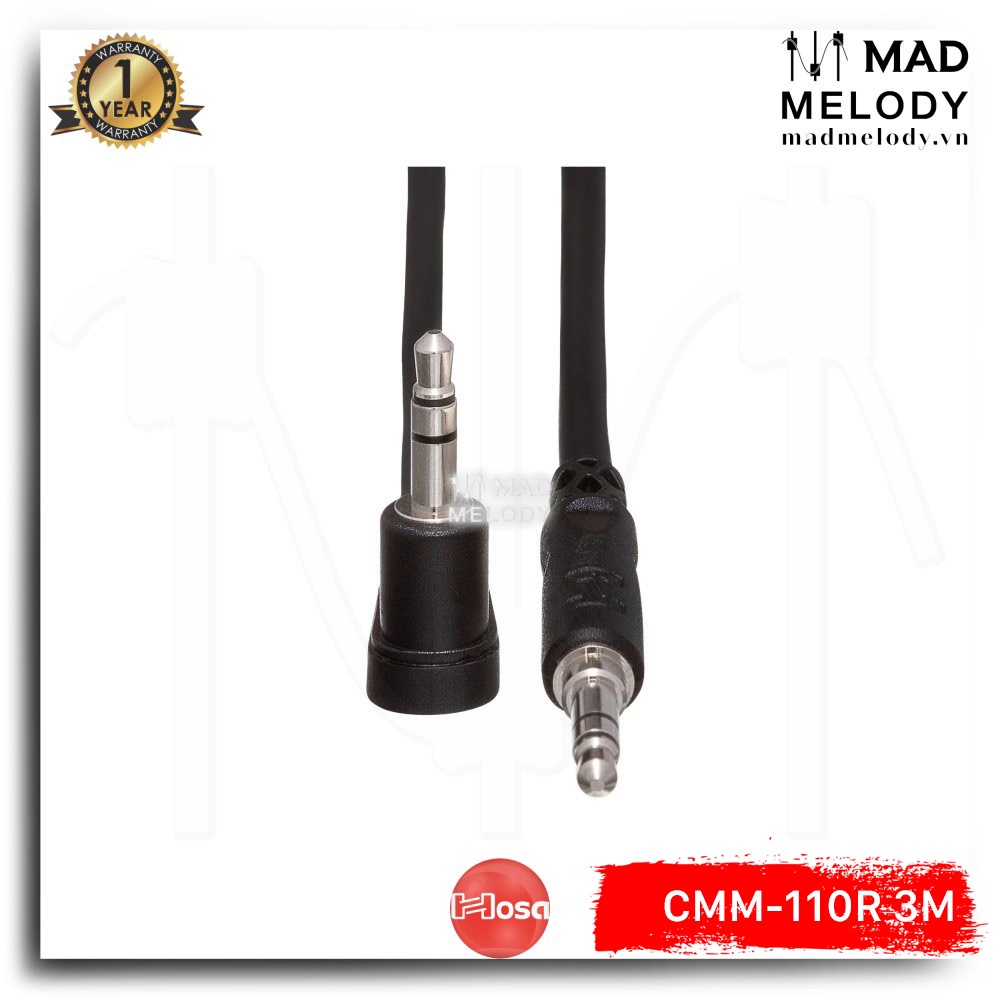 Hosa Stereo Interconnect CMM-110R   [Dây cáp tín hiệu kết nối, NEW & chính hãng)