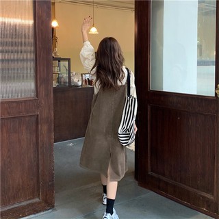 [Sẵn]YẾM VÁY VẢI NHUNG ULZZANG