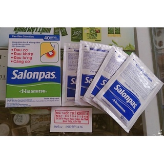 Miếng dán giảm đau Salonpas túi 10 miếng dán