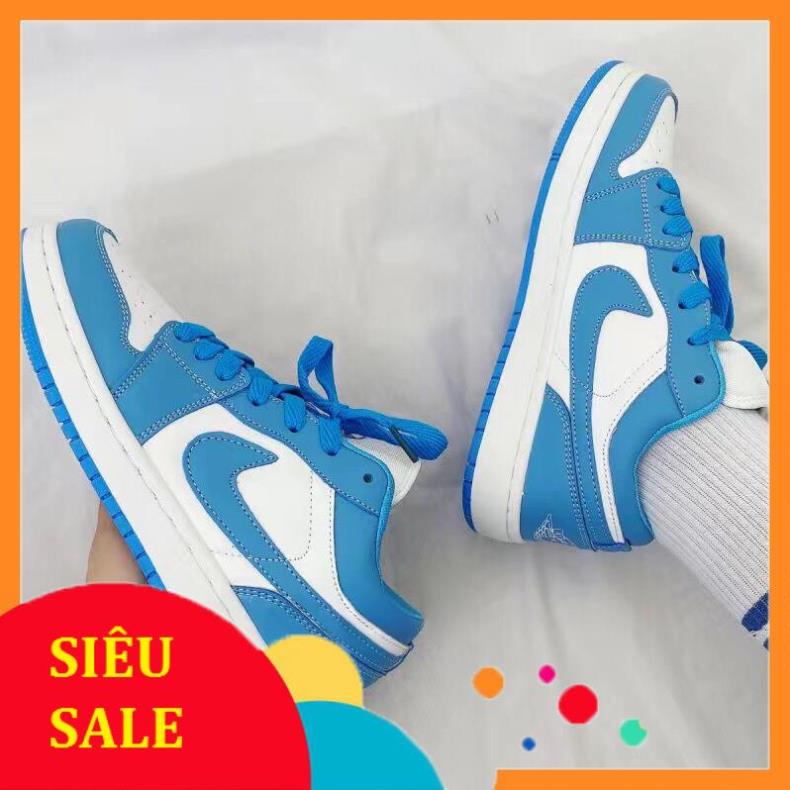 Giày JD1 LOW thể thao sneaker JORDAN 1 xanh dương cổ thấp HOT trend nam nữ