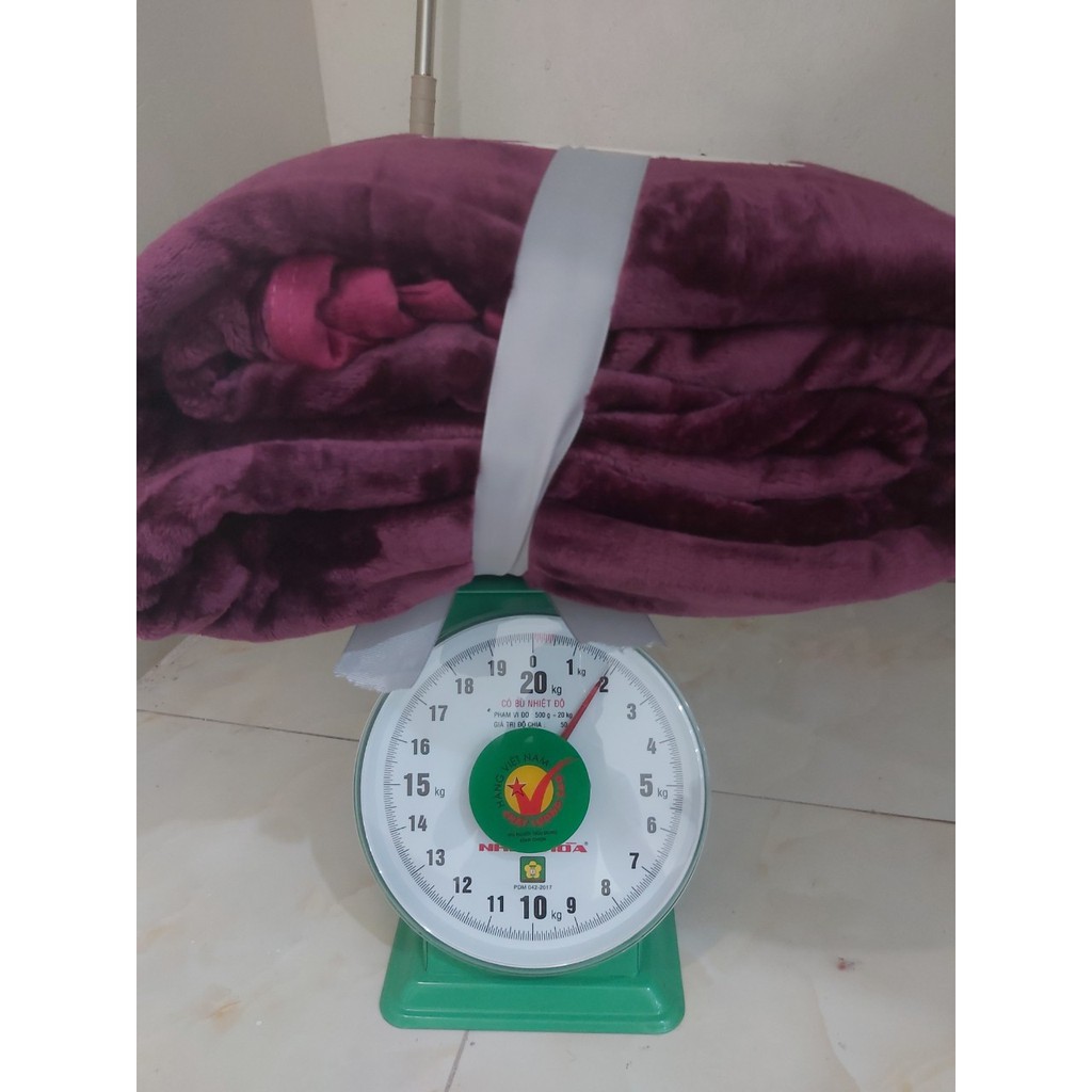 Chăn nỉ tuyết muji 1,8kg mềm mịn giá rẻ