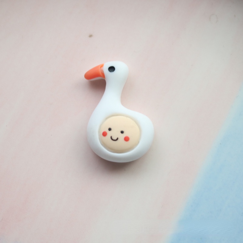 Bộ 10 Phụ Kiện Trang Trí Giá Đỡ Điện Thoại/ Đồ Trang Sức Hình Đầu Thỏ/ Vịt Bằng Nhựa Dễ Thương