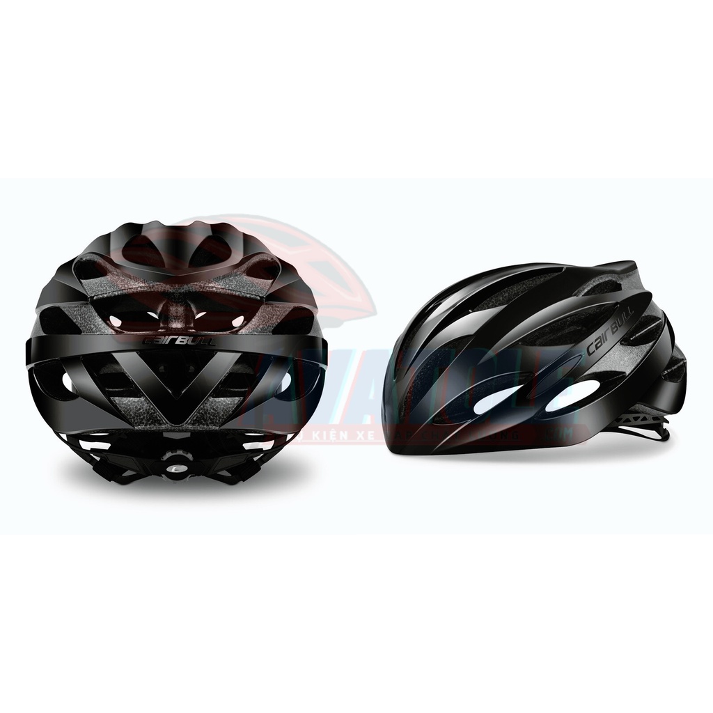 Mũ bảo hiểm thể thao Cairbull Unisex, Cấu tạo vỏ polycarbonate, 25 lỗ thông gió, Màu đỏ