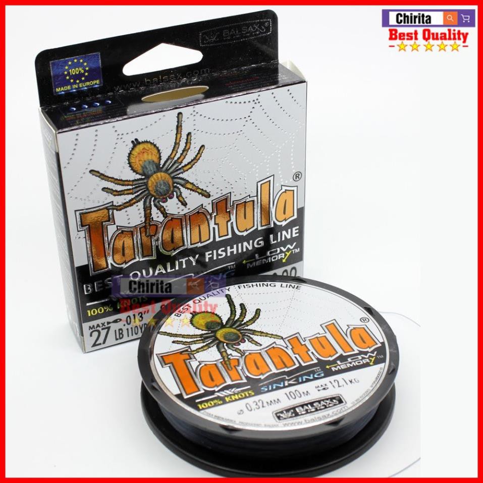 Dây Cước Câu Cá TARANTULA BALSAX Cước Nhện 100m- Đủ Size