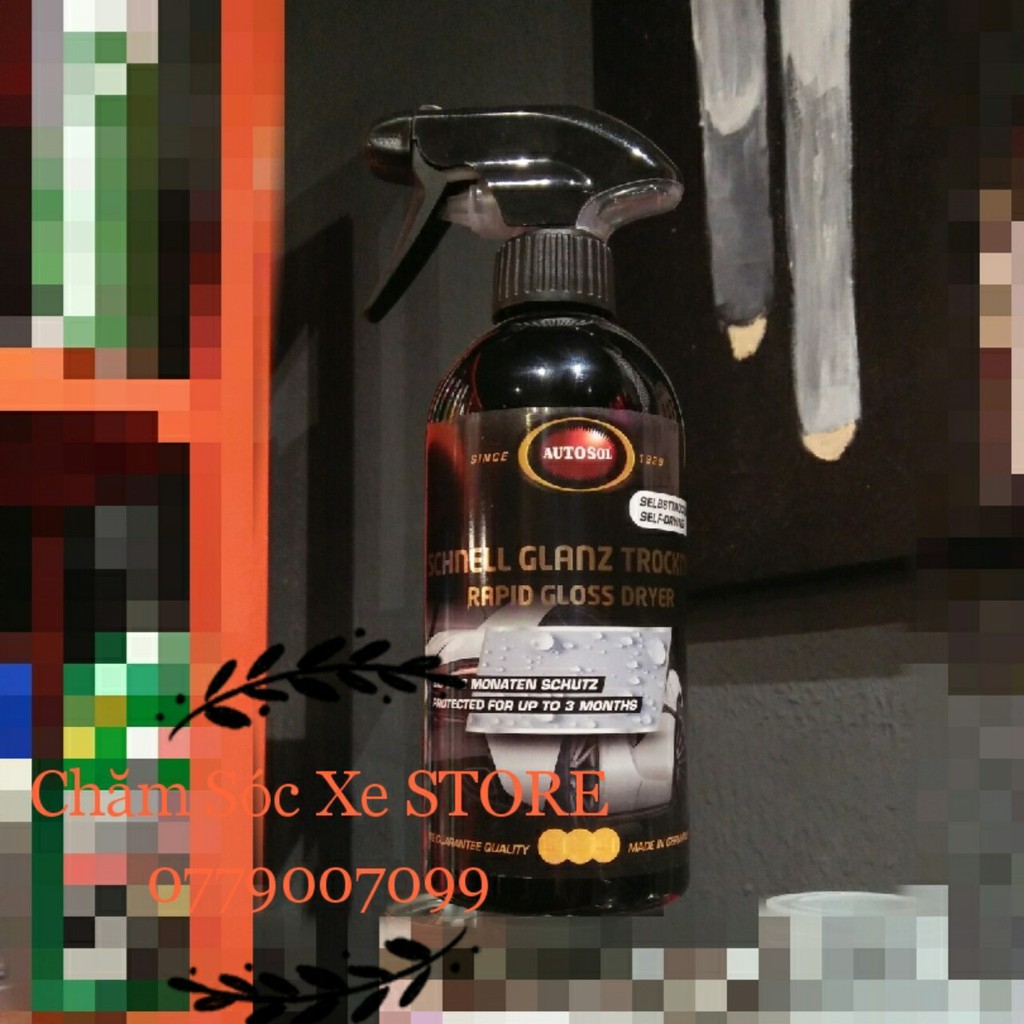 Chai Xịt Bóng Nhanh Cao Cấp Nhập Khâu Đức AUTOSOL EPRESS RAPID DRYING WAX 500ML chamsocxestore
