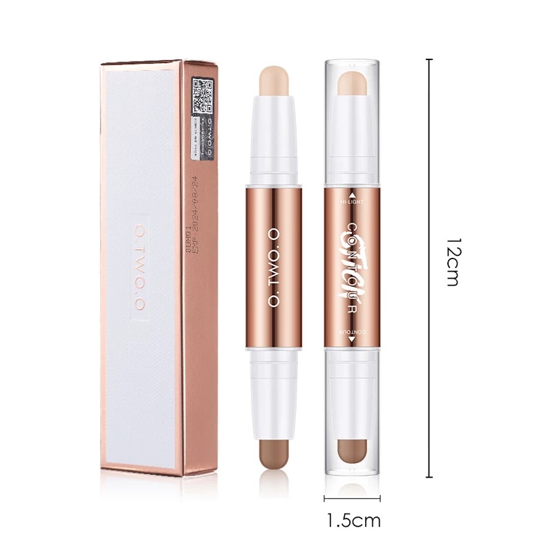 Kem Che Khuyết Điểm Dạng Thỏi Hai Đầu 4 Màu Tùy Chọn Chống Thấm Nước Làm Sáng Da