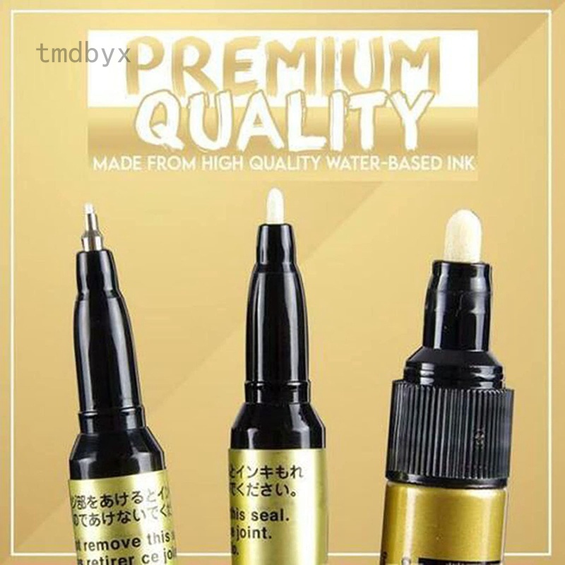 Tmdbyx Bút Dạ Quang Tráng Gương Mạ Chrome 0.7 / 1 / 2mm