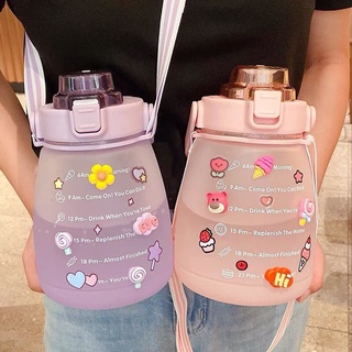 Bình nước 1.3L tặng Sticker dành cho người lười uống nước