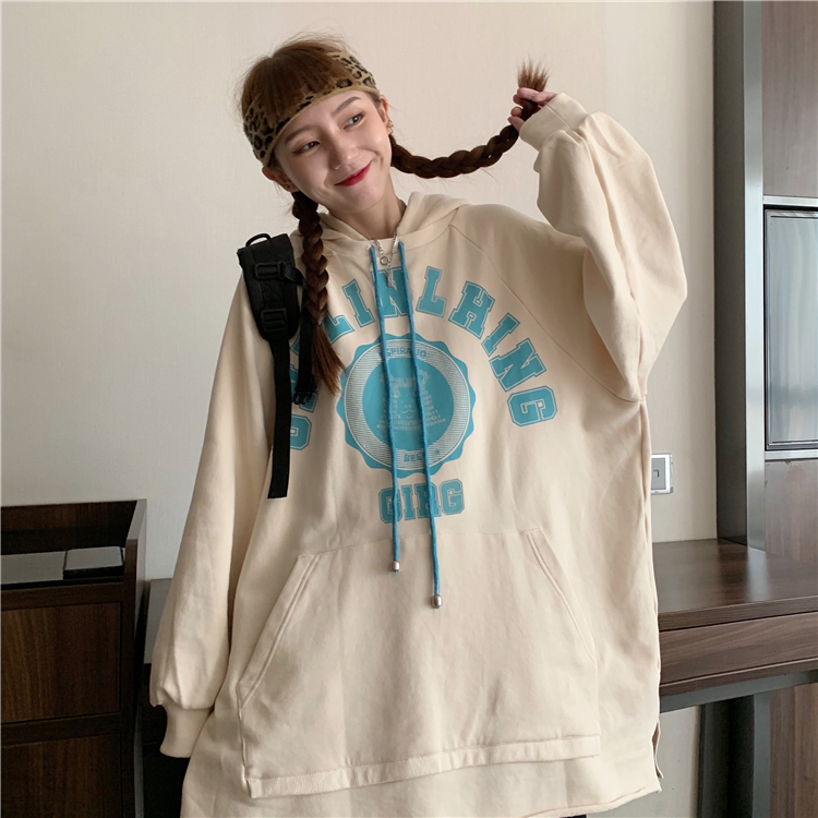 Áo Hoodie Form Rộng Phong Cách Thể Thao Hàn Quốc Cho Nữ | BigBuy360 - bigbuy360.vn