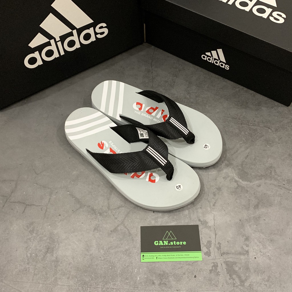 Dép Kẹp Adidas Chính Hãng (Xám) ️🥇