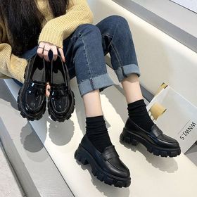 (ORDER) Giày da nữ đế cao 5cm mũi tròn( Ảnh thật ở cuối) | BigBuy360 - bigbuy360.vn