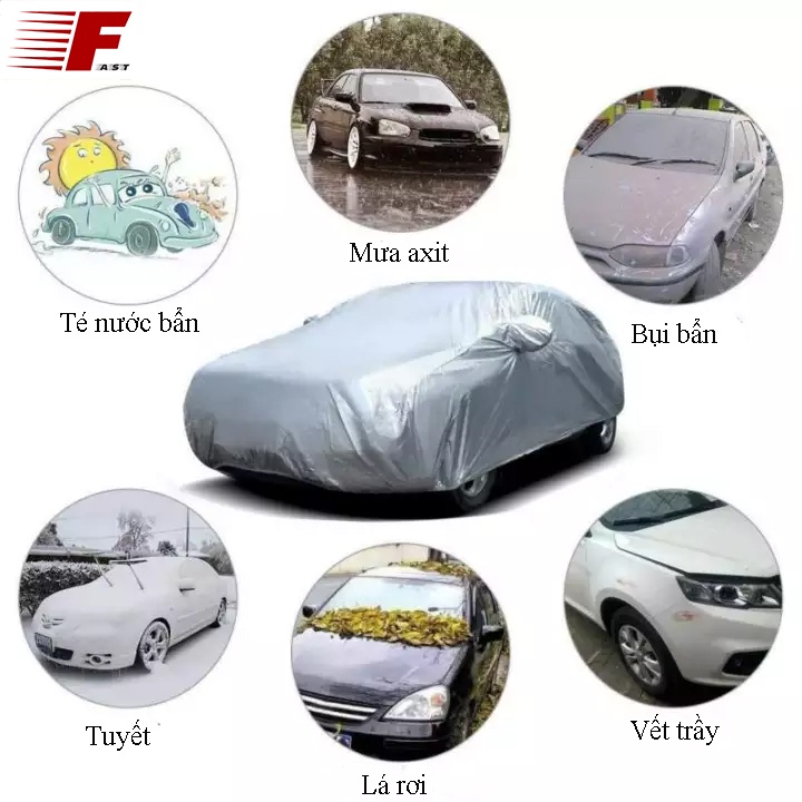 Bạt phủ xe ô tô cao cấp cho xe Vios, Xe 5 chỗ -  bạt phủ xe hơi chống bụi, chống mưa, chống xước - bảo vệ toàn diện
