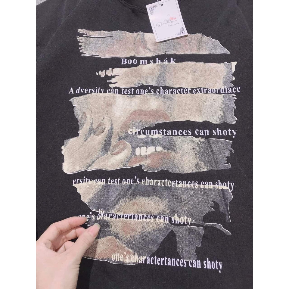 Áo Sweater Nỉ Dài Tay Form Rộng Unisex Họa Tiết In Street Style Siêu Chất | BigBuy360 - bigbuy360.vn