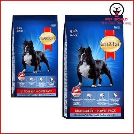 Thức ăn hạt Power Pack Puppy 3kg SmartHeart phát triển cơ bắp cho chó con