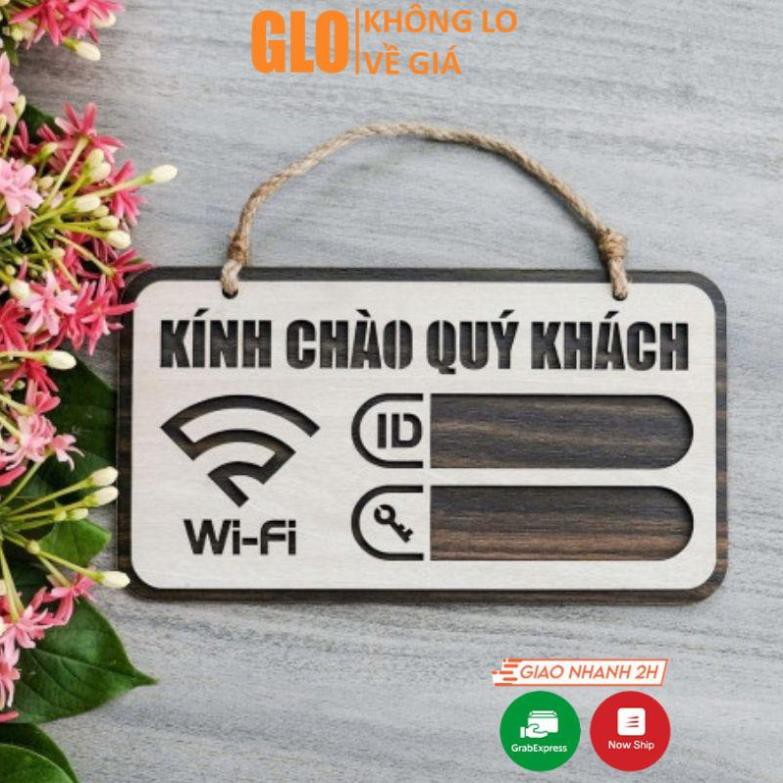 Bảng Gỗ Decor Wifi Password Treo Tường, Trang Trí Homestay