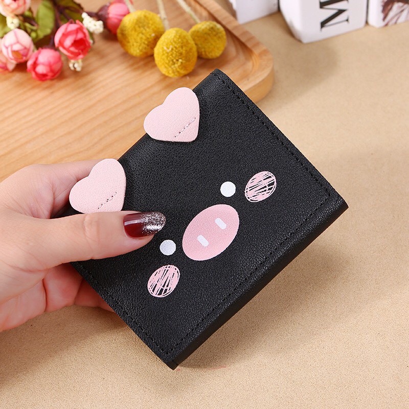 VÍ Ngắn Nữ Cầm Tay Heo Má Hồng Dễ Thương 402 Hot Trend