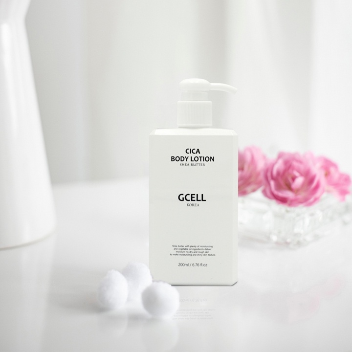 Kem Dưỡng Da Gcell Cica Body Lotion Hàn Quốc, Kem Dưỡng Thể Giúp Chăm Sóc Da Bóng Mượt Chai 200ml