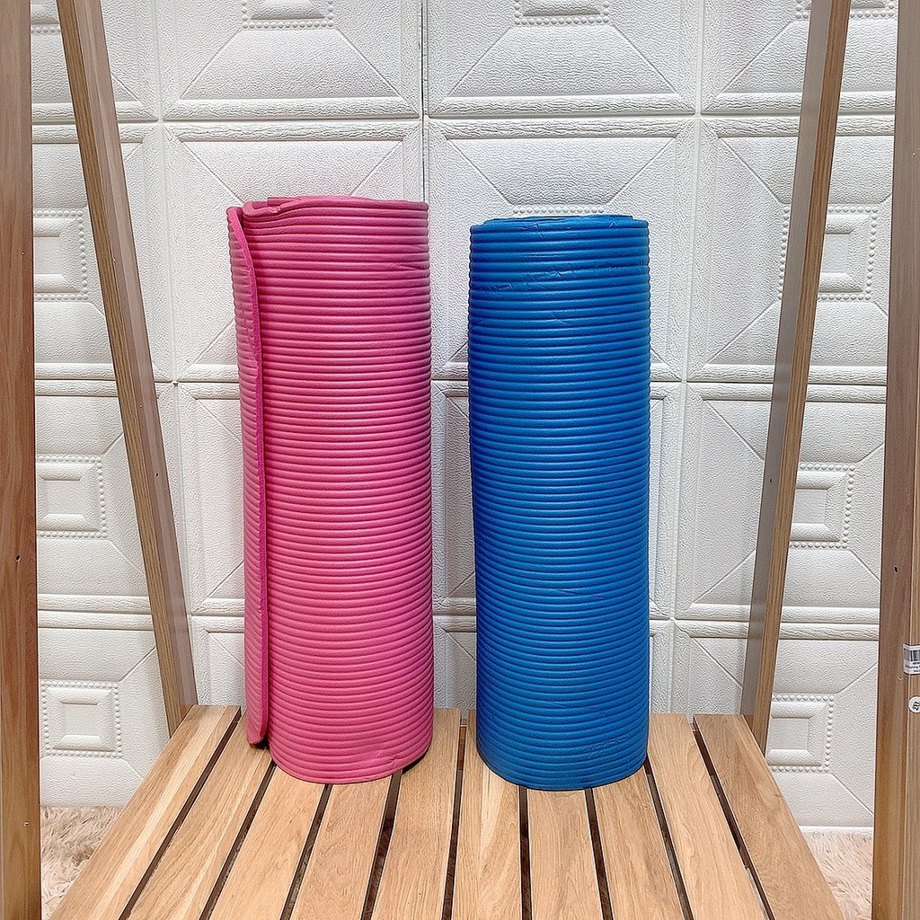 1M42 Thanh lý Tấm thảm tập yoga mat miếng thảm tập gym cao su chống trượt tập thể dục tại nhà dày 8mm