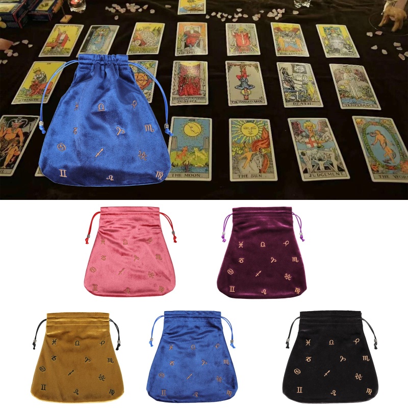 Túi Dây Rút Đựng Thẻ Chơi Game Chất Liệu Nhung Nỉ