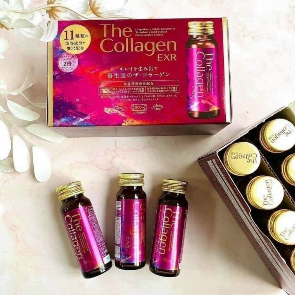 Collagen Shiseido Dạng Nước - Collagen Shiseido EXR 11. 50ml x 10 Chai.