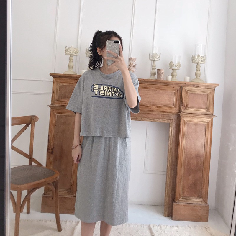 bigsize Set áo đầm rời công sở nữ 2019
