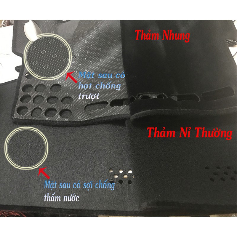 Thảm taplo nhung lông cừu xe Mazda 3 2015-2019, 2020