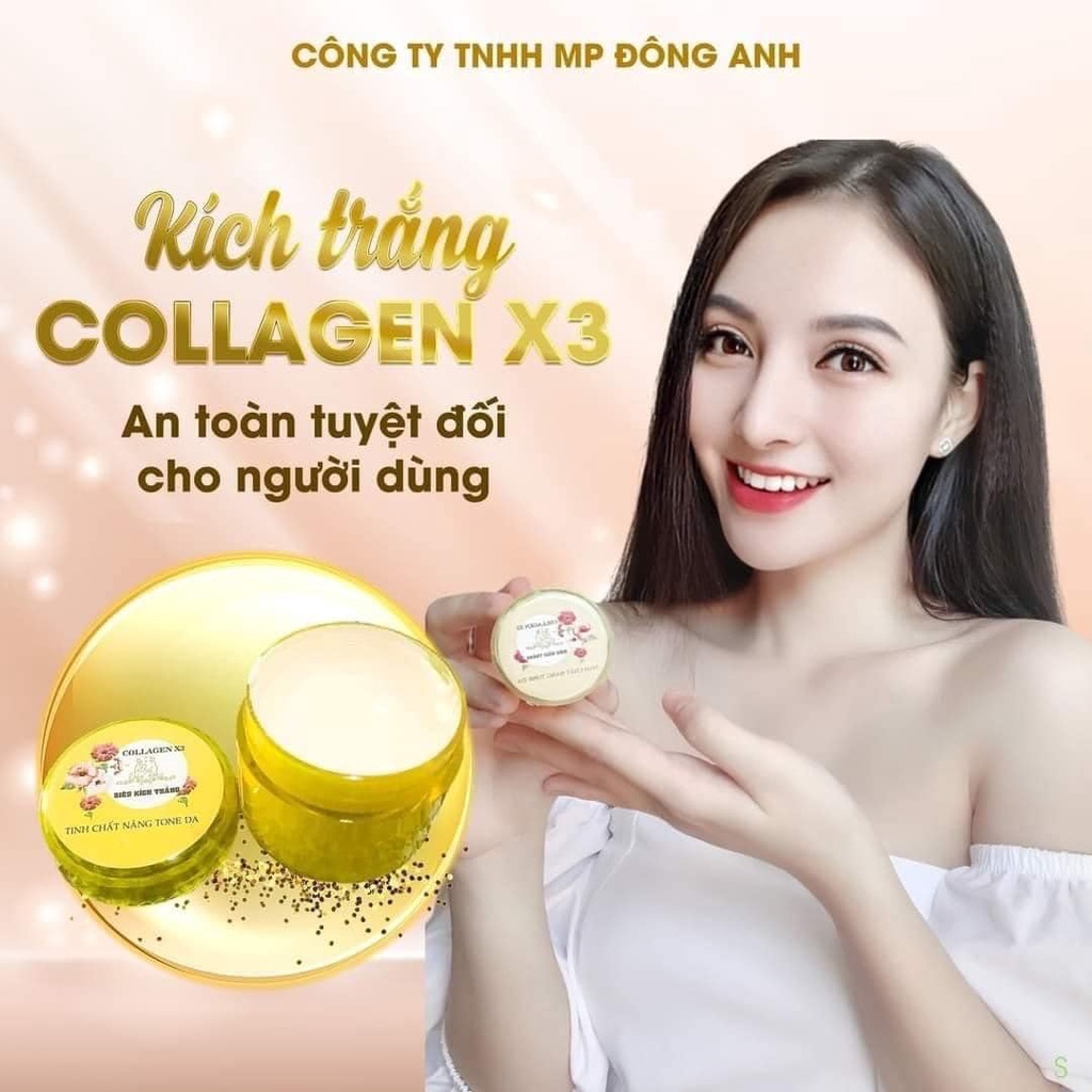 (giá sỉ)Kem Kích Trắng Collagen x3, Kích dưỡng trắng da toàn thân 30ml (giá rẻ)