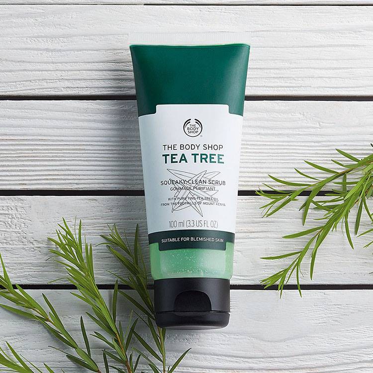 Tẩy tế bào chết THE BODY SHOP TEA TREE SQUEAKY- CLEAN SCRUB