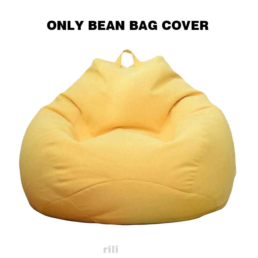 Living Room Soft Washable Storage Indoor Home Decor Extra Large Playroom Adults Kids No Filler Bean Bag Cover