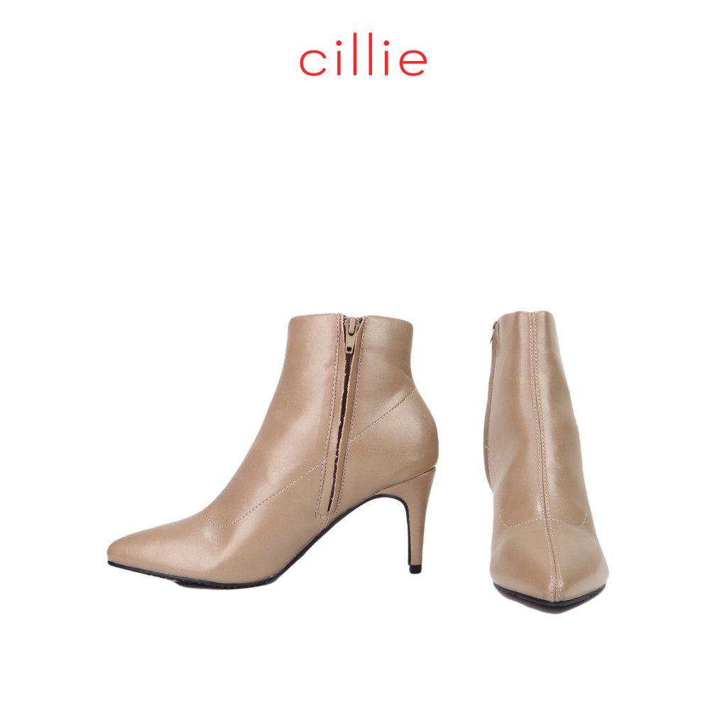 Giày boots nữ cổ thấp mũi vuông thời trang gót vuông 5cm đi làm đi chơi dạo phố Cillie 1222 | BigBuy360 - bigbuy360.vn