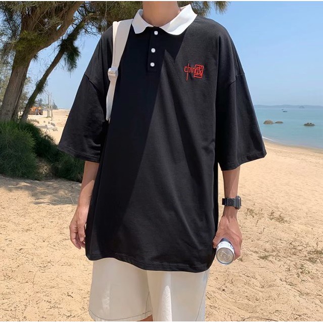 [NEW] Áo Thun Polo Nam Nữ Có Cổ Đẹp In Hình Chú Gấu Ngại Ngùng Siêu Đẹp Siêu Cute Phô Mai Que Form Rộng Mềm Mát TTQ0054