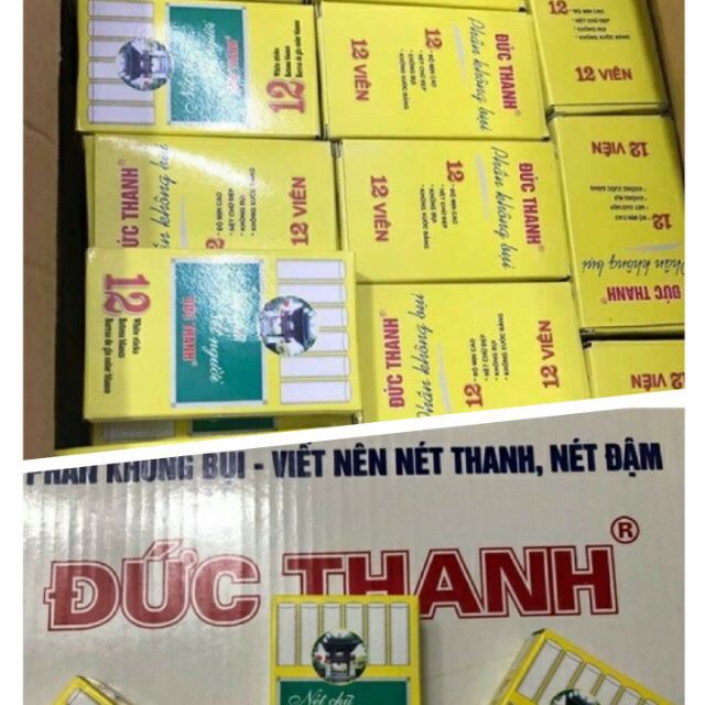 Sỉ 20 Hộp Phấn không bụi Đức Thanh, Viết thanh đậm