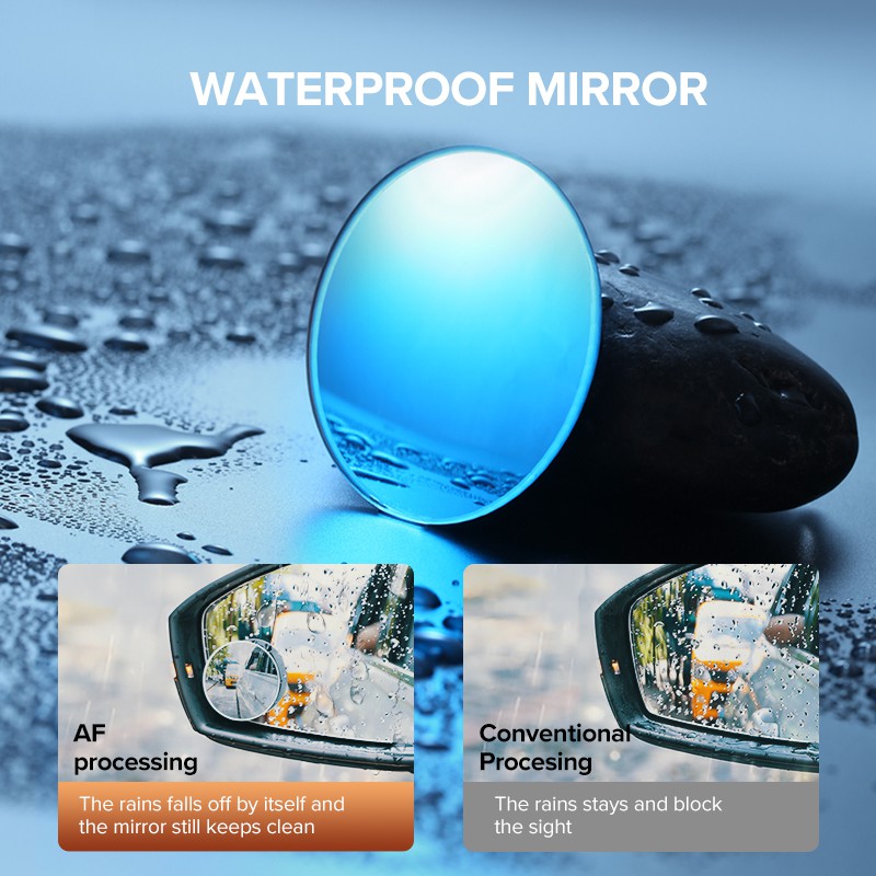 Gương chiếu hậu Ugreen kiểu gương cầu lồi 360° HD hình tròn chống điểm mù cho xe hơi