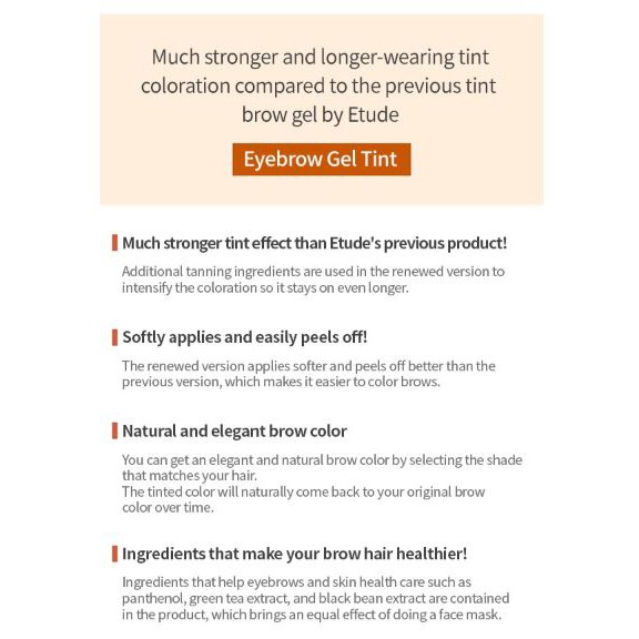 (hàng Mới Về) Gel Nhuộm Lông Mày Etude House 5g / Tint My Brows Gel | BigBuy360 - bigbuy360.vn