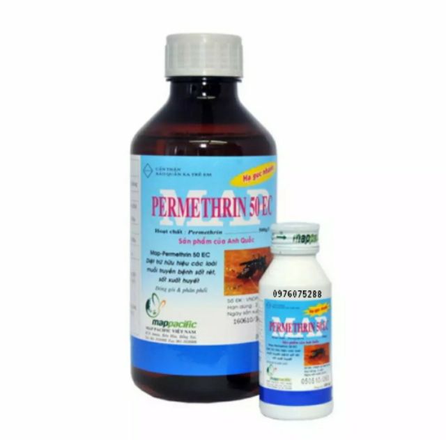 Thuốc diệt muỗi hàng y tế Map Permethin 50EC 100ml Anh Quốc