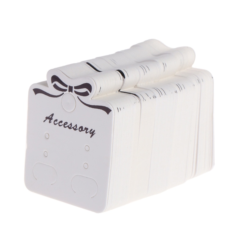 Set 100 Tấm Thẻ Có Dây Treo Dùng Để Gói Khuyên Tai DIY