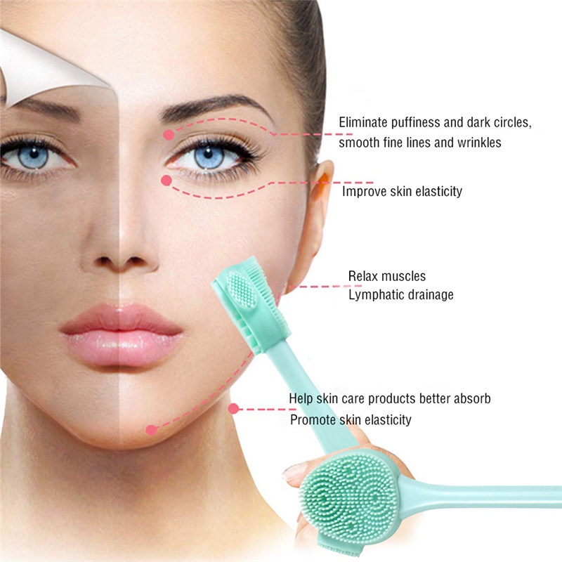 [Hàng mới về] Cọ silicon rửa mặt làm sạch sâu đa năng tiện dụng