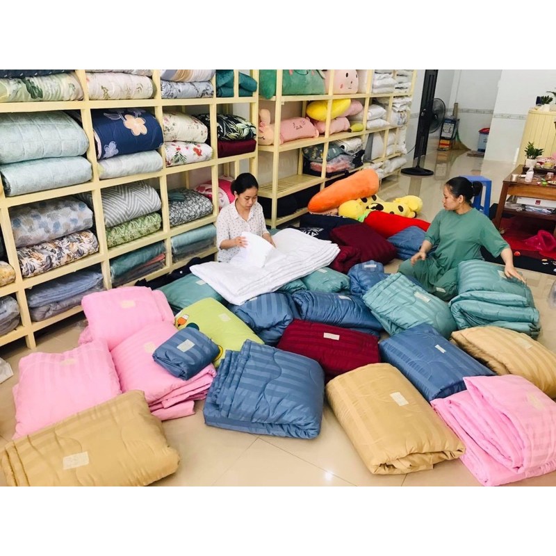 BỘ CHĂN DRAP KHÁCH SẠN - BỘ CHĂN GA COTTON SỌC