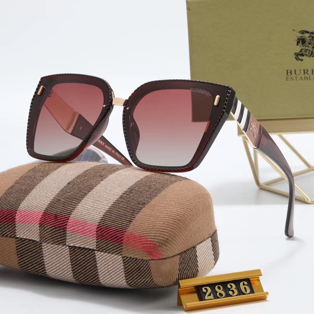 Kính Mát Burberry Phân Cực Gọng Rộng 2022 Sang Trọng Cho Nam Nữ