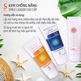 Kem lạnh chống nắng Smile Leader Hàn Quốc (Exp Date 4/2025) Sáng - Mịn Da, Không sạm nám da