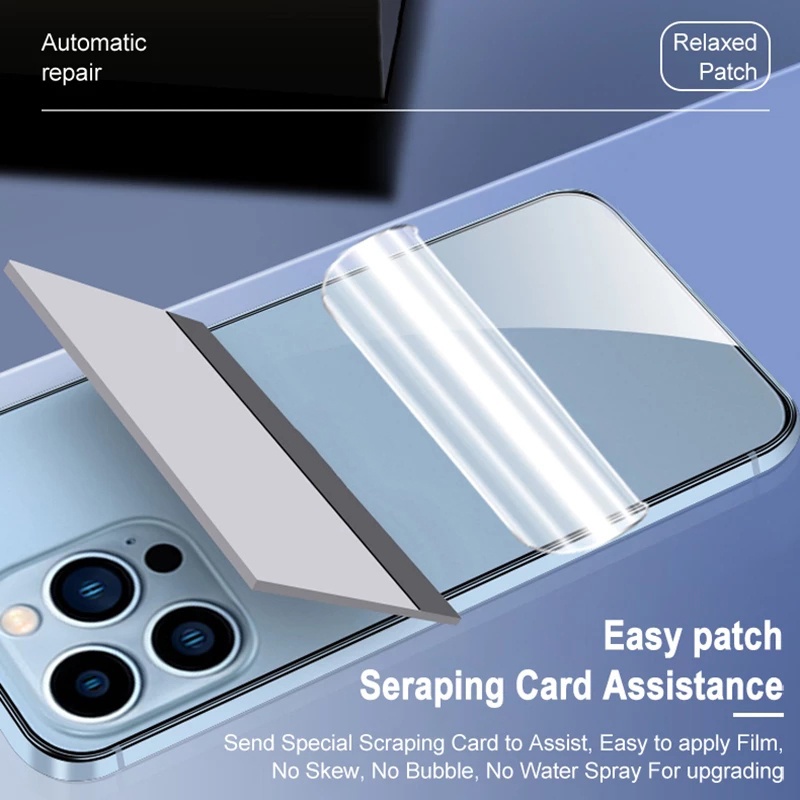 Miếng dán PPF bảo vệ mặt sau + PPF cao cấp dán viền bảo vệ Cho iPhone 13 Pro Max / 14 Pro Max / 12 Pro