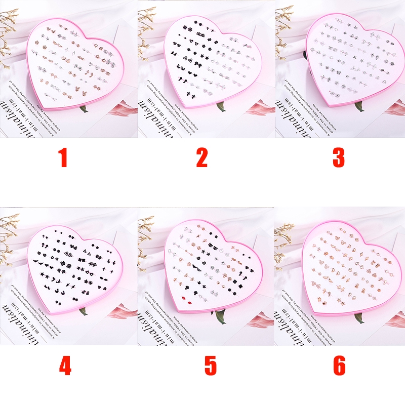 Set 36 Đôi Khuyên Tai Nhựa Chống Dị Ứng Thời Trang Cho Nữ