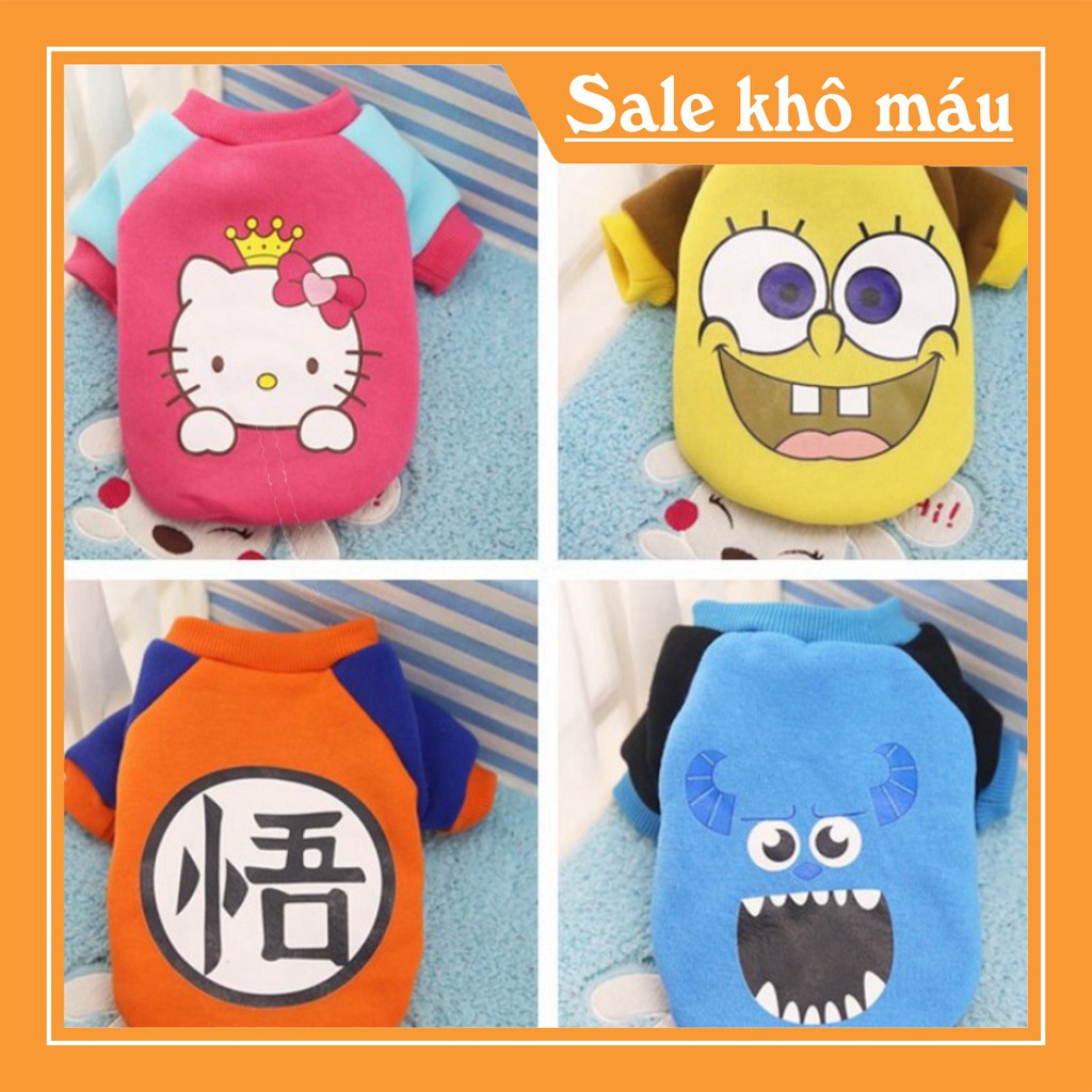 [FLASH SALE] Áo nỉ cho chó mèo (phát màu ngẫu nhiên)