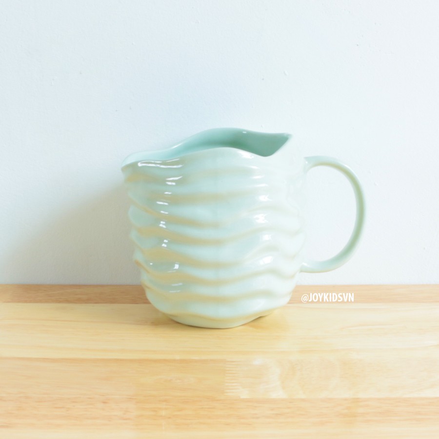 Ly sứ màu Pastel Amai ocean lượn sóng | Cốc sứ màu Pastel Amai Ocean lượn sóng | Tách cà phê có quai - Porcelain cup