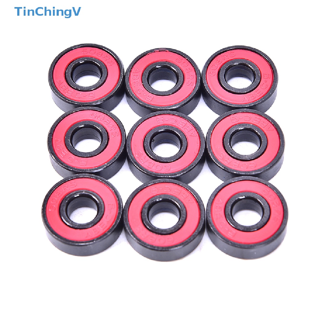 Set 10 Vòng Bi Bằng Thép 608 2RS 608RS 608-2RS
