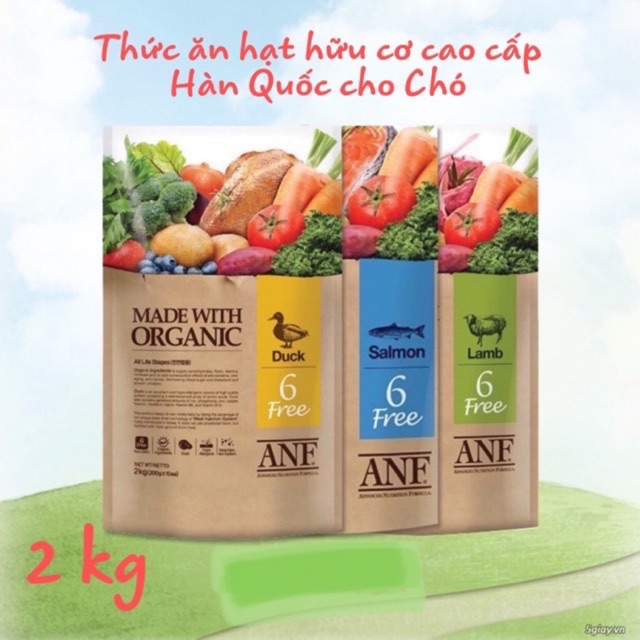 Thức Ăn Hạt Cao Cấp ANF 6Free ORGANIC 2KG