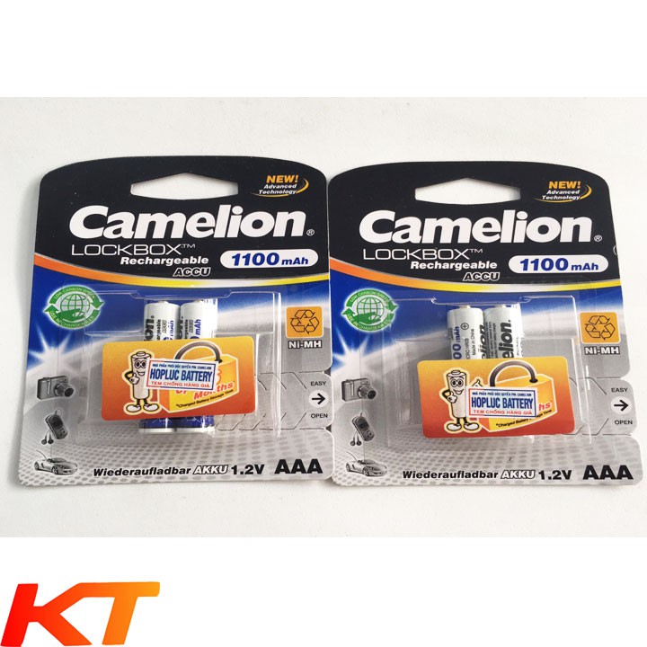 4 VIÊN PIN SẠC AAA 1100MAH CAMELION CHÍNH HÃNG.