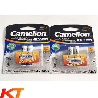 4 viên pin sạc aaa 1100mah camelion chính hãng.