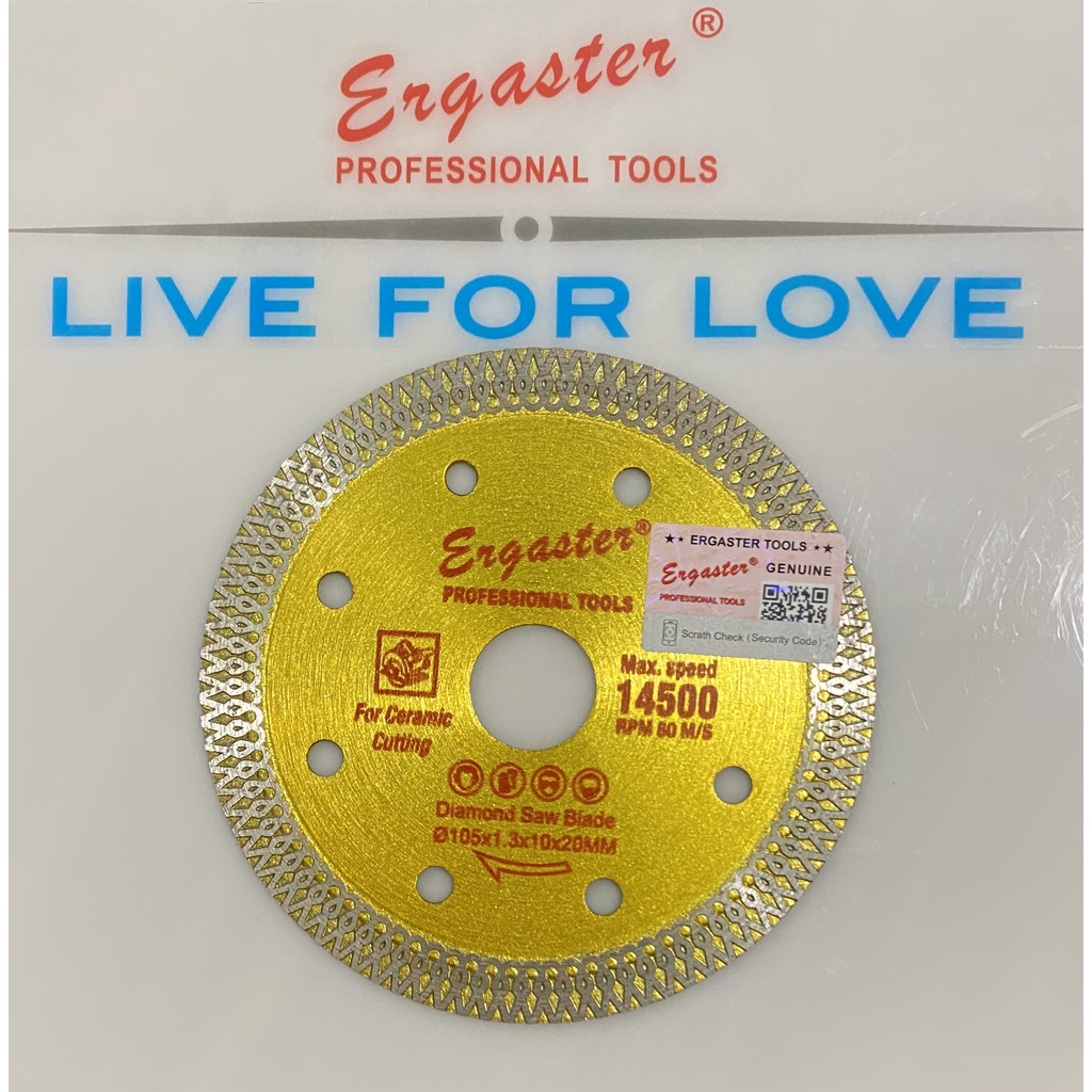Lưỡi cưa kim cương đa năng cắt gạch ERGASTER 105 cao cấp