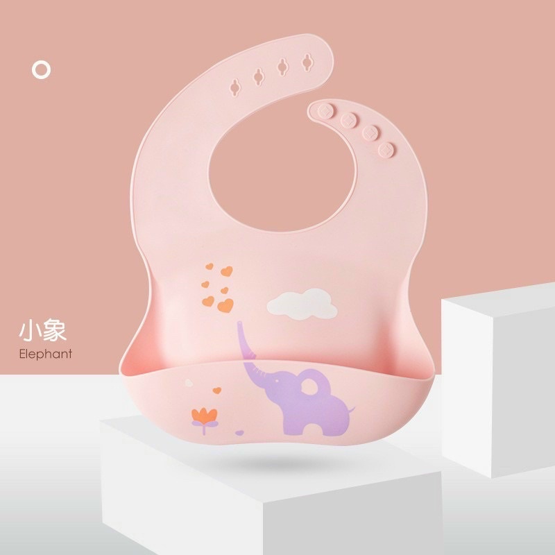 Yếm silicon hình siêu kute cho bé